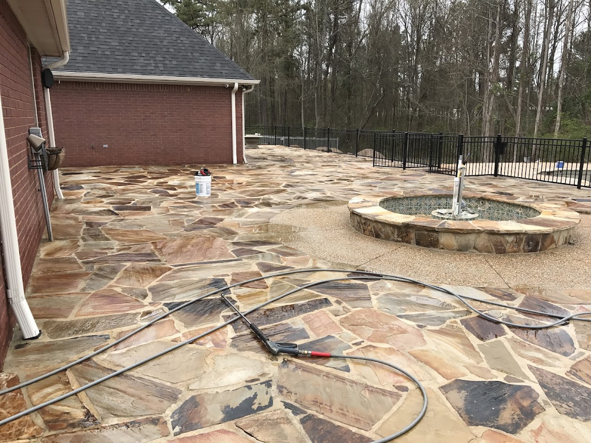 Yancy Remodels — flagstone patio project in Texarkana TX